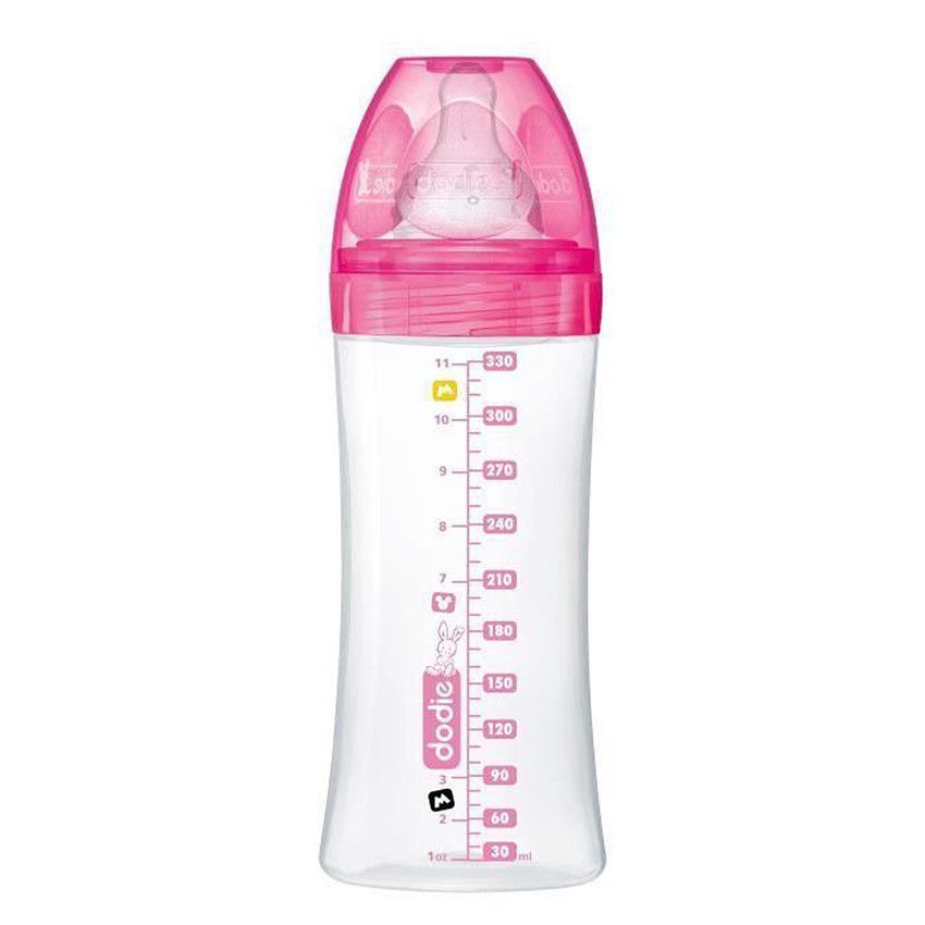 Biberon anti-coliques 330ml 6+mois Disney Minnie - Ecru