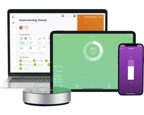 Homey Bridge Smart Home Hub voor huisautomatisering - met Z-Wave Plus Zigbee Wi-Fi