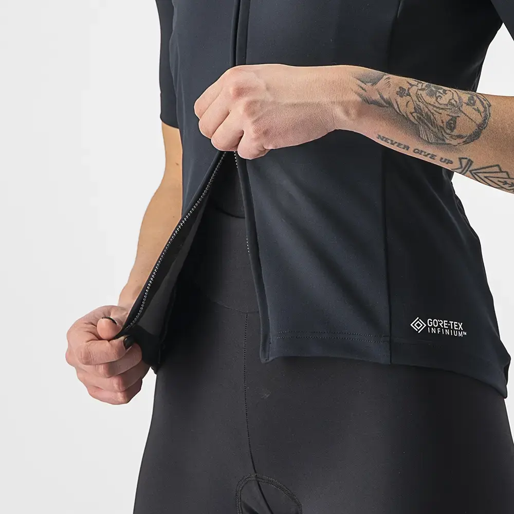 Castelli Perfetto RoS 2 Wind Fietsshirt Korte Mouwen Zwart Dames