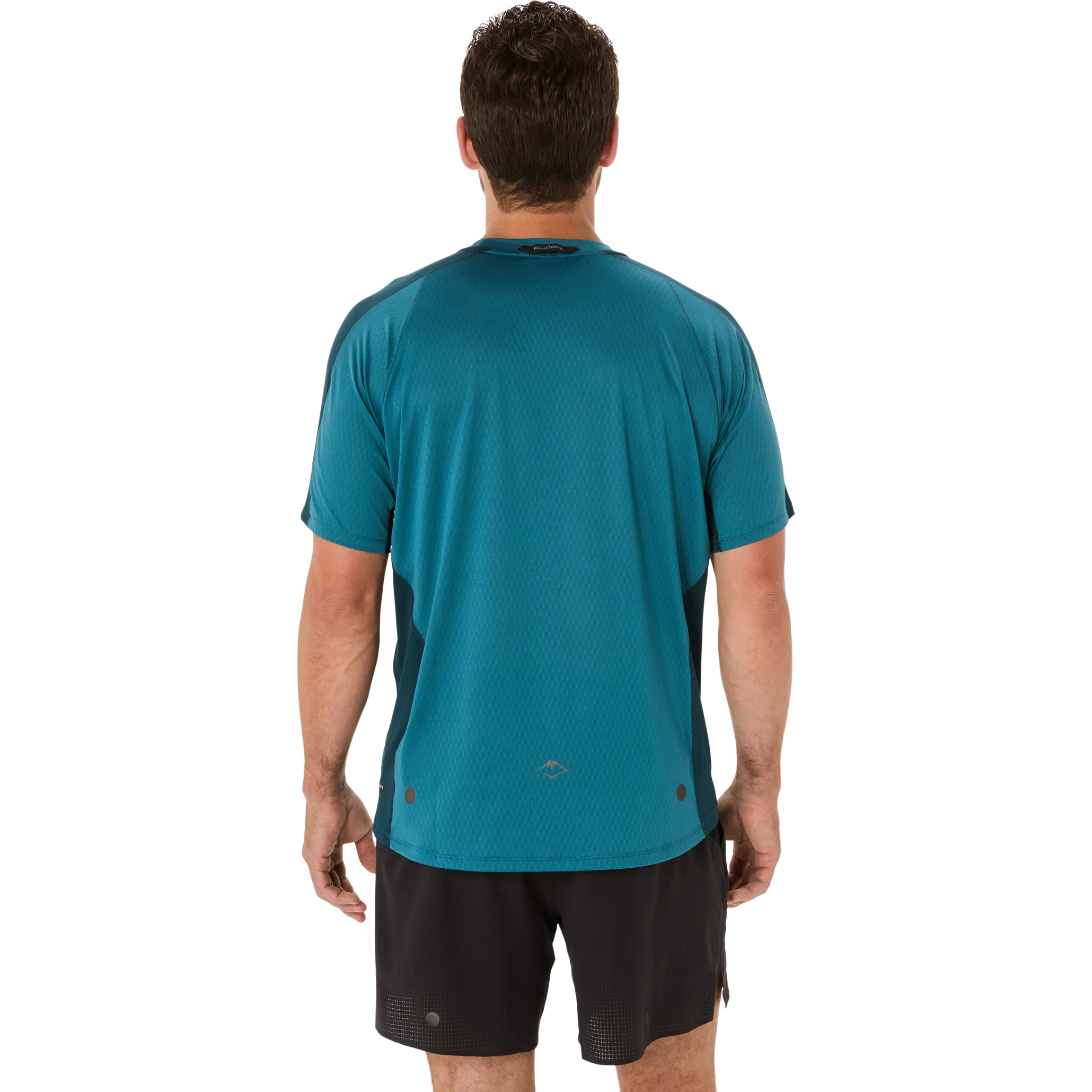 Asics Ms Fujitrail Elite Ss Top Atlantis Blue/saxon Green