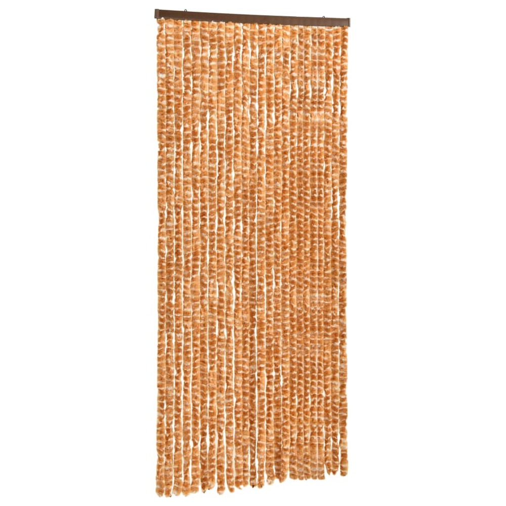 Moustiquaire ocre et blanc 100x220 cm chenille