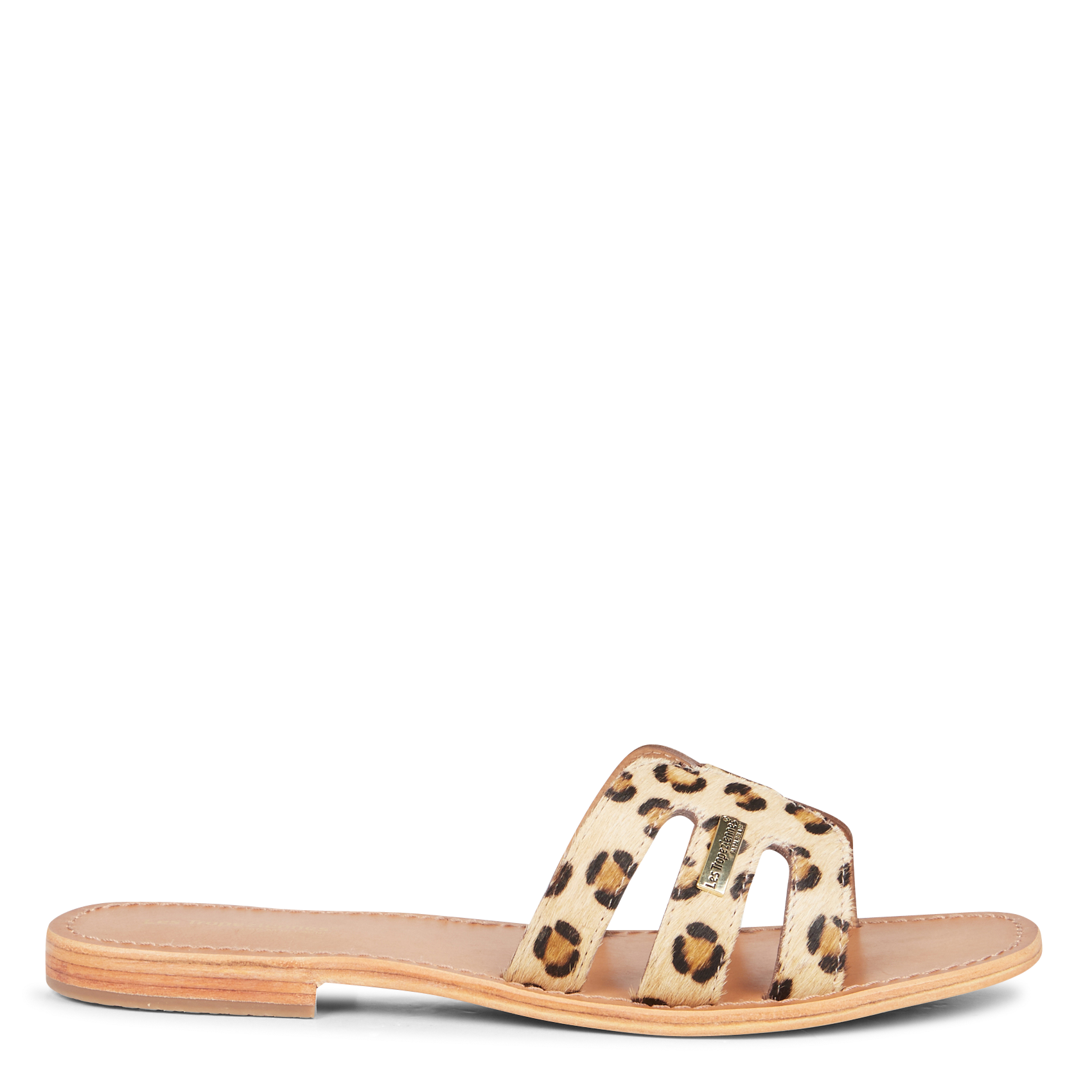 HADAMIA - Mules plates en cuir | Marron