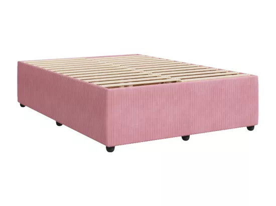 Sommier à lattes de lit avec matelas Rose 160x200 cm Velours
