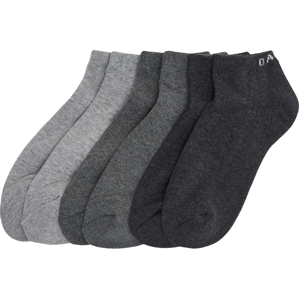 Oakley SOLID - Chaussettes x3 Homme dark grey hthr