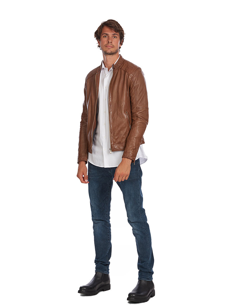 OAKWOOD BLOUSON HOMME MANAGER COGNAC