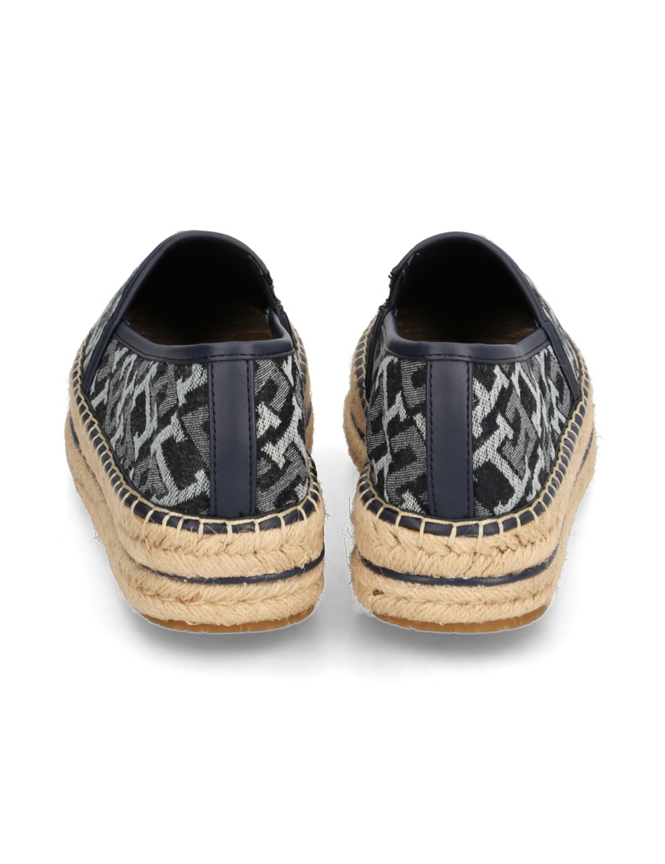 TH MONOGRAM DENIM ESPADRILLE