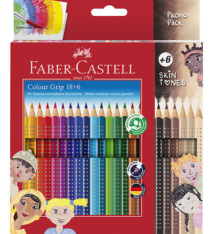Faber-Castell Buntstifte - 24 st. - Multi/Skin Töne