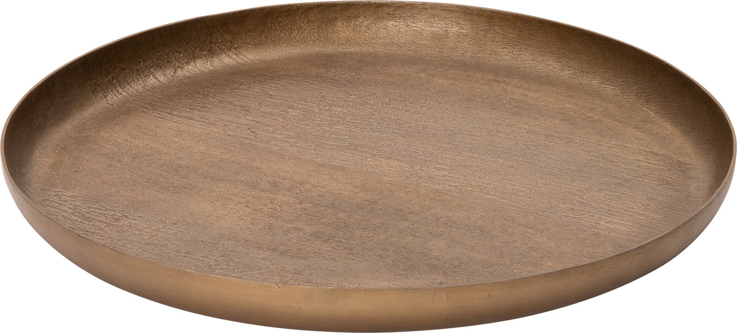 Intratuin dienblad Kano goud D 30 H 30 cm