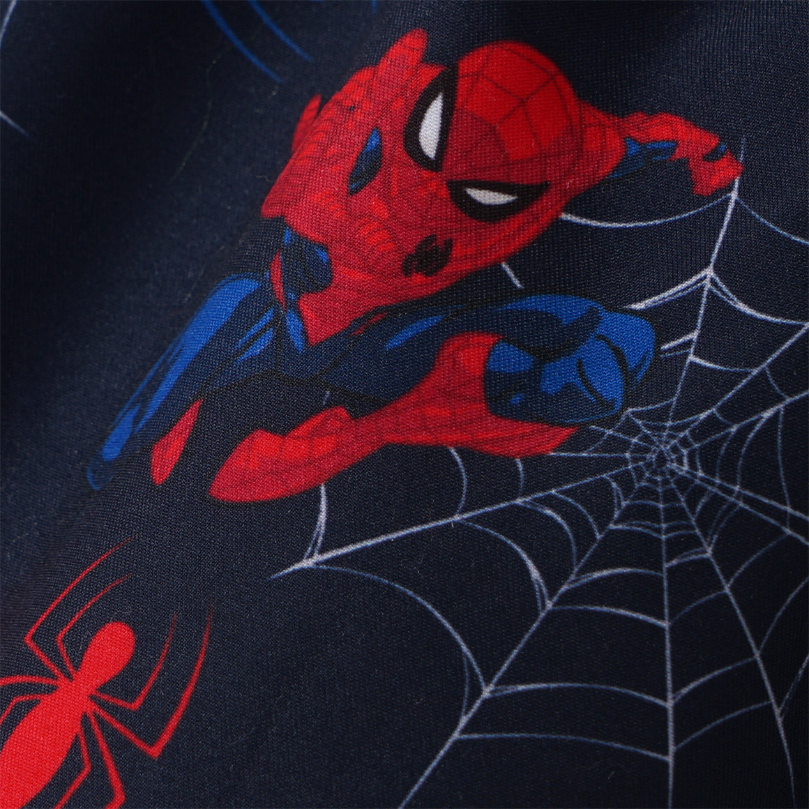 Topolino Spider-Man UV-Badeshorts mit Allover-Print dunkelblau / rot