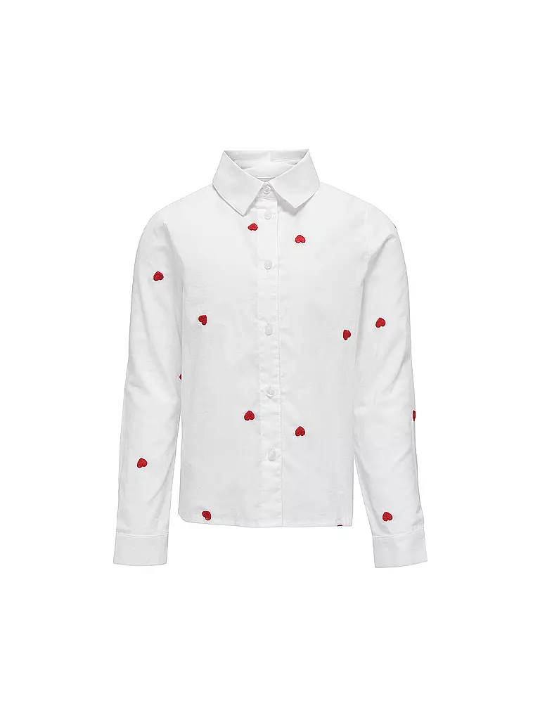 ONLY Mädchen Bluse KOGLINA GRACE weiss