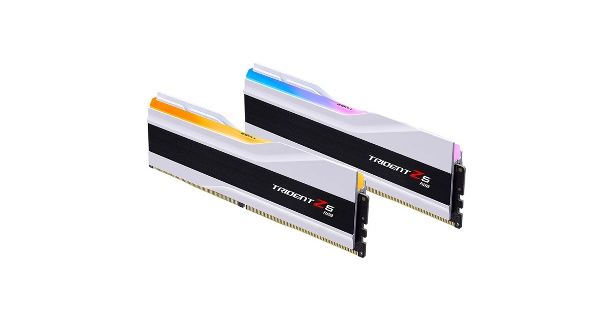 G.Skill32 GB DDR5-6400 (2x 16 GB) Kit werkgeheugen  (Wit, Trident Z5 RGB, XMP 3.0)
