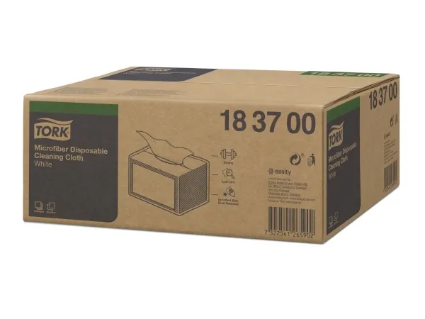 Tork 183700, Mikrofiber, Hvid, Intet mønster, Håndvask/maskinvask, 340 mm, 240 g