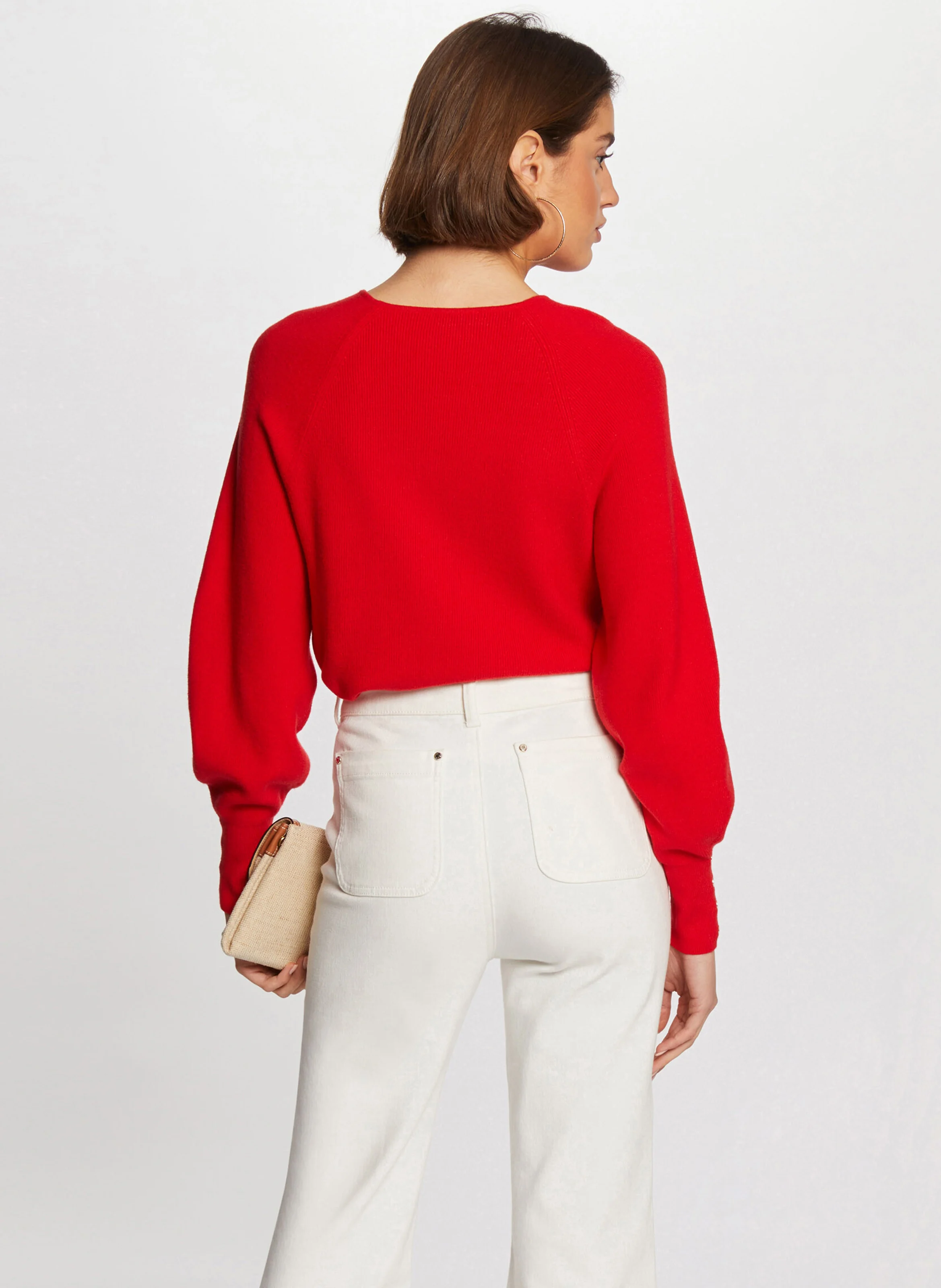 MPANDA - Pull droit en fine maille | Rouge