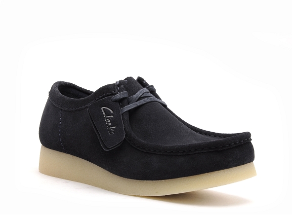 Clarks basses homme wallabeeevo bleu