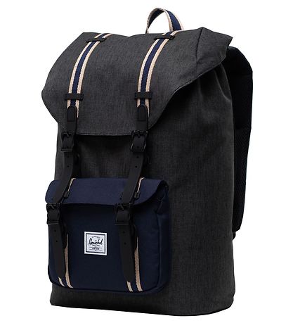 Herschel Rygs?k - Little America Mid-Volume - Blåck Crosshatch