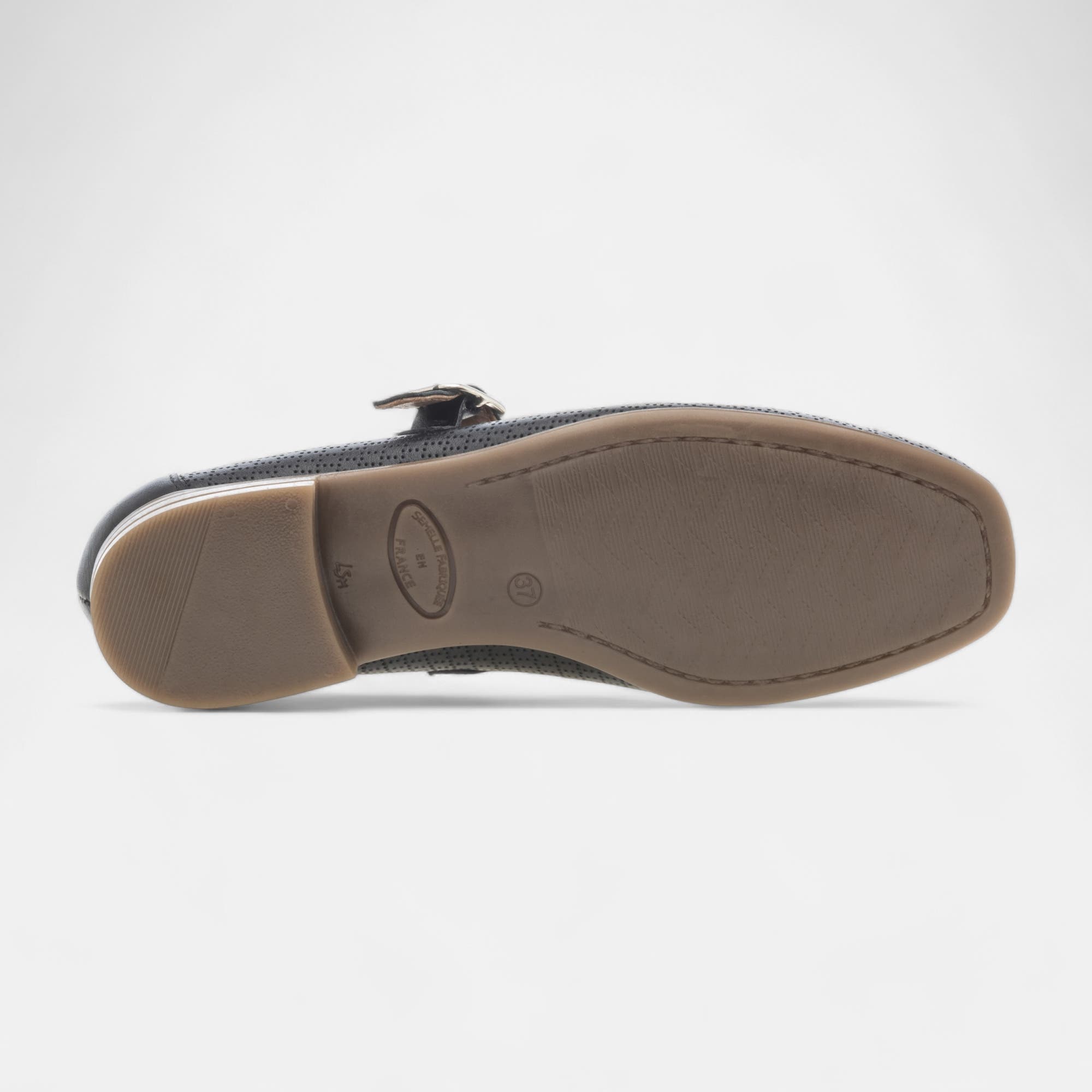 Babies Femme en cuir noir