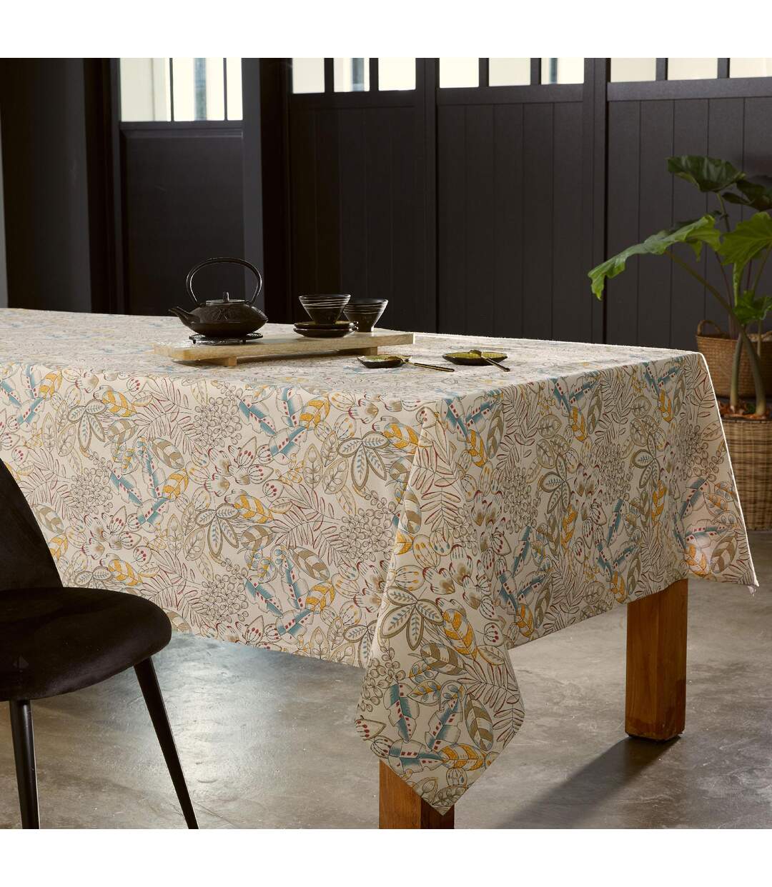 Nappe rectangle 160x350 cm KIM écru Naturel coton +