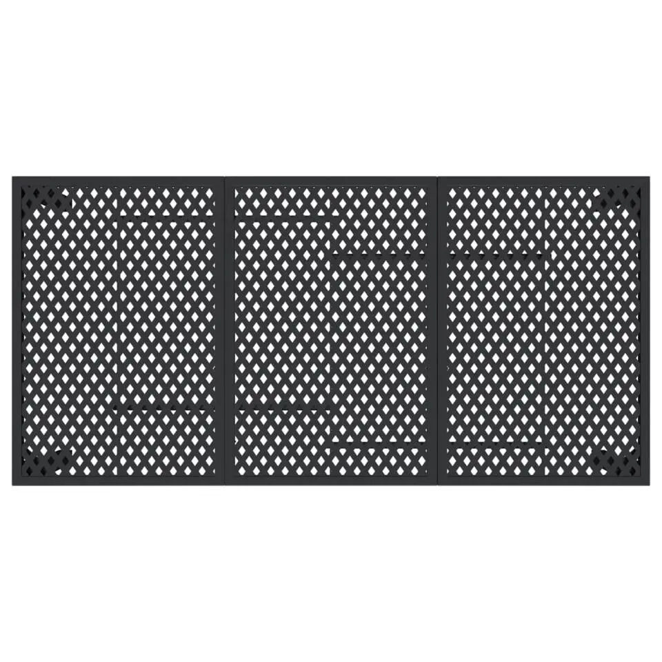 vidaXL - Tuintafel - Antraciet - Staal - 165 x 80 x 72 cm