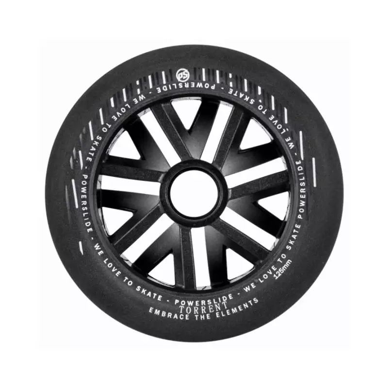 Roue roller en ligne POWERSLIDE Torrent Rain, 125mm/84a black, 6-Pack