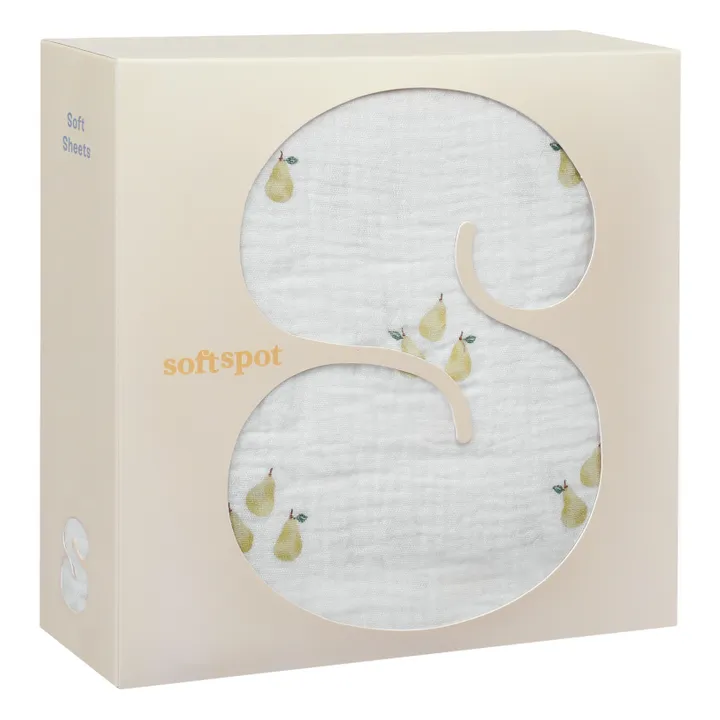 Soft Spot Drap-housse en coton bio 60x120 cm | Pear