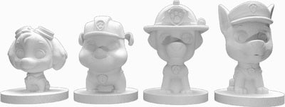 Paw Patrol Shaker Maker DIY Gipssett