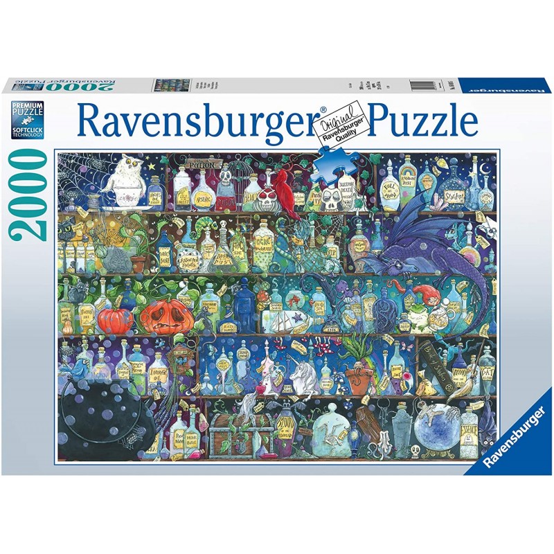 Puzzle 2000 pièces - L'étagère à potions