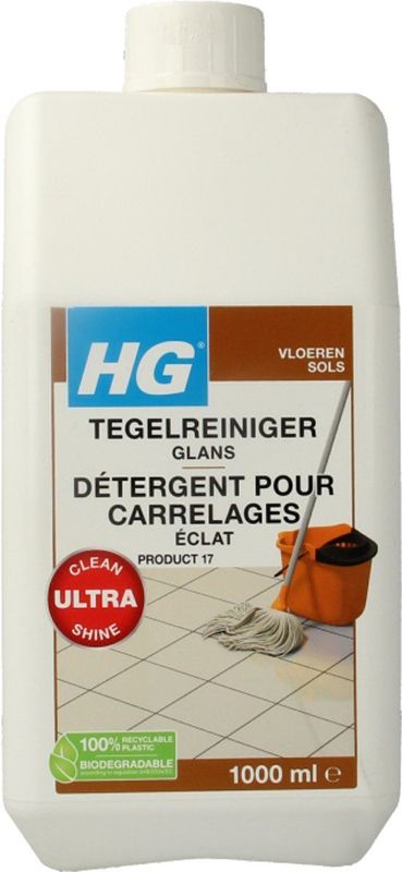 HG - Tegelreiniger Glans - Vloerreiniger - 1 Liter - Fris Ruikend