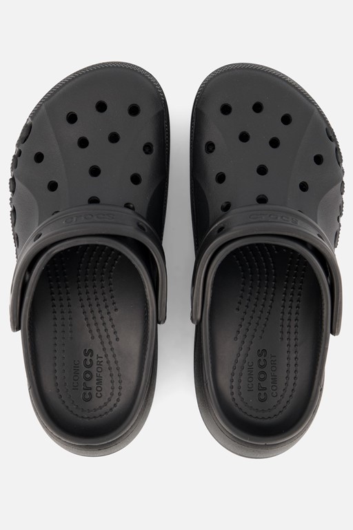 Crocs Baya Platform Clogs Slippers zwart