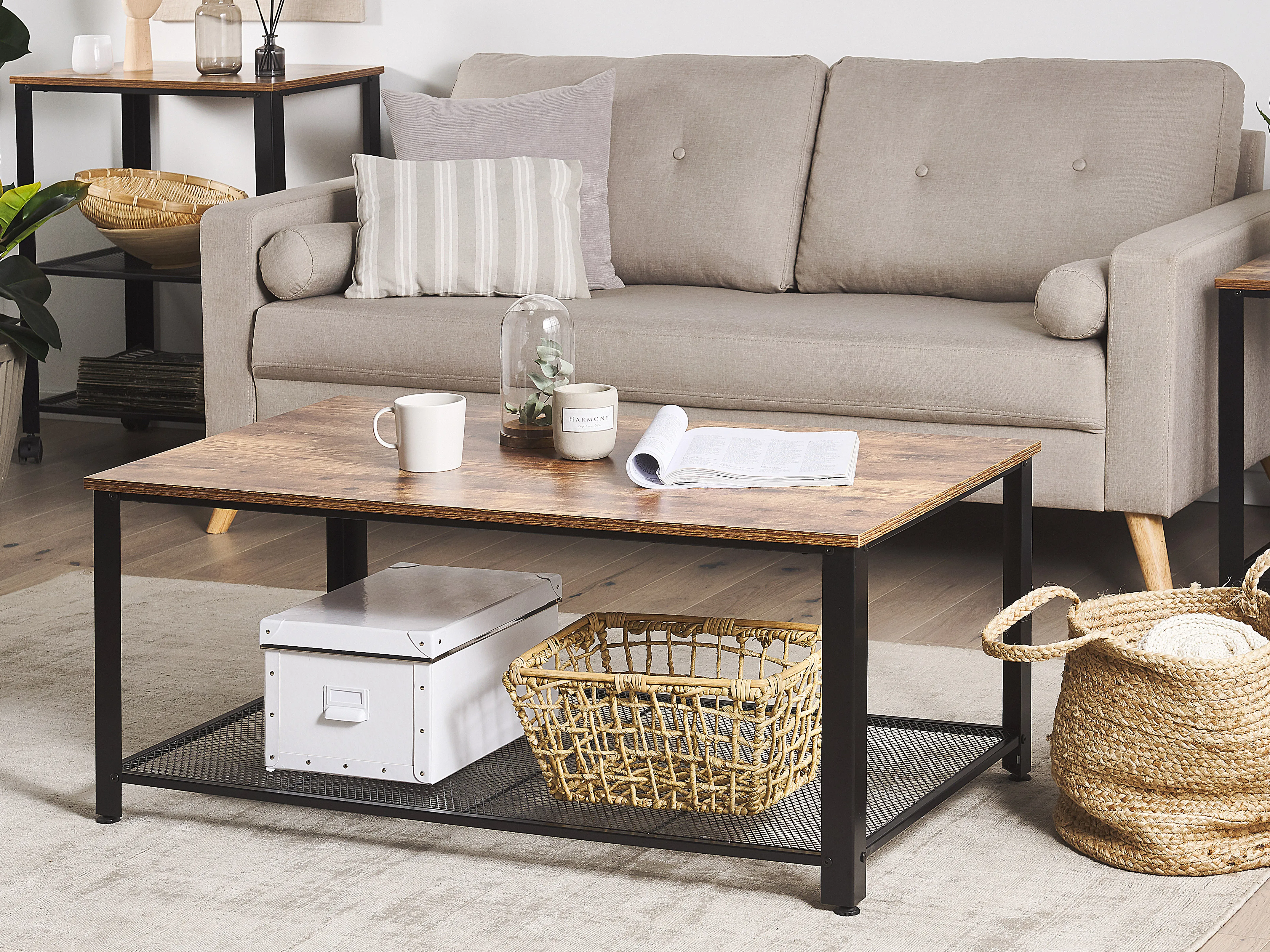 Salontafel ASTON Bruin/zwart