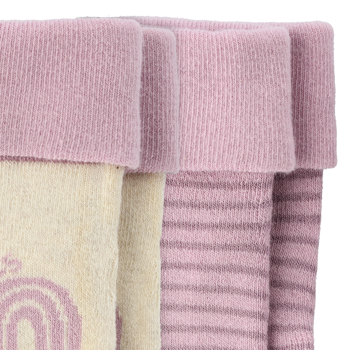 Topomini Pure Collection 2 Paar Newborn Frotteesocken Born 2025 rosa