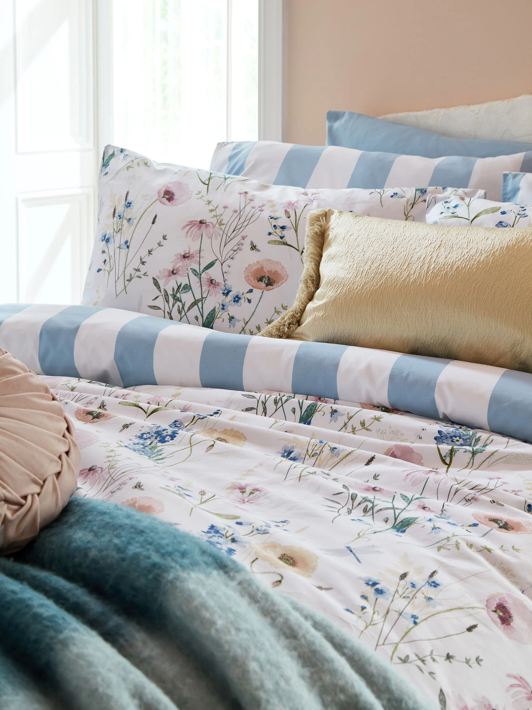 Laura Ashley - Set van 2 100% katoenen Alford Meadow kussenslopen