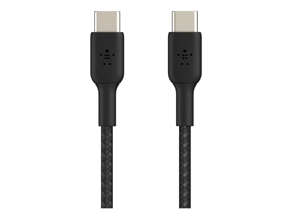 Belkin BoostCharge - USB-kabel - 24 pin USB-C (han) til 24 pin USB-C (han) - 1 m - sort