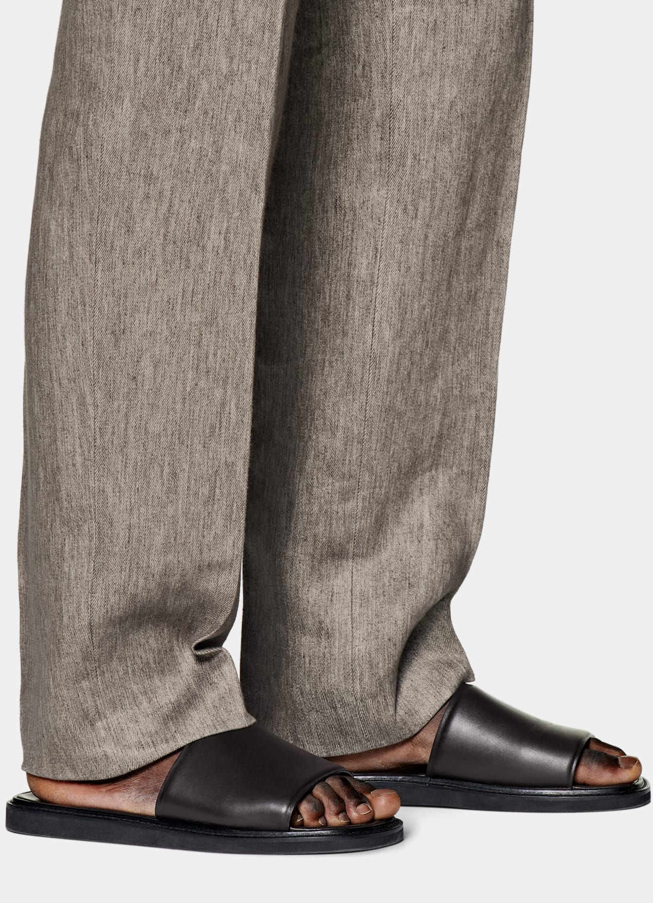 Pantalon Wide Leg Straight taupe