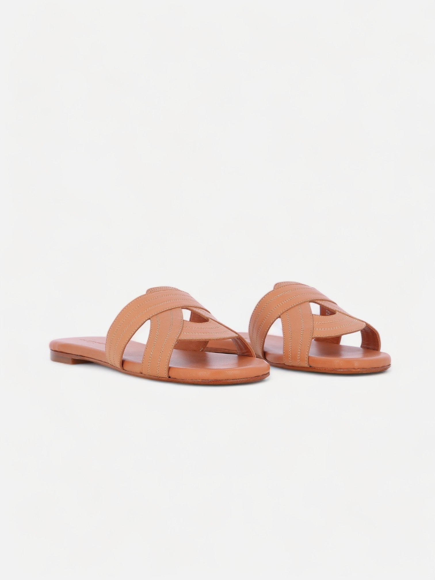 SANDALS - IVORY sandals, calfskin brown