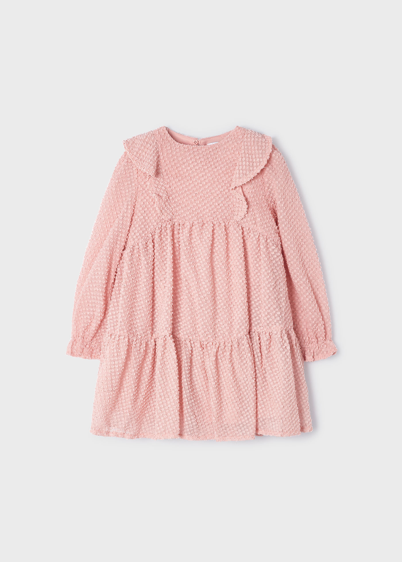 vestido de chiffon plumeti para menina