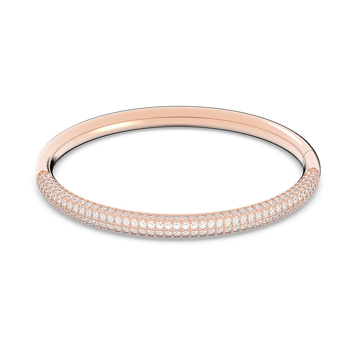 Bracelet Jonc Swarovski Stone Silk rosé taille L