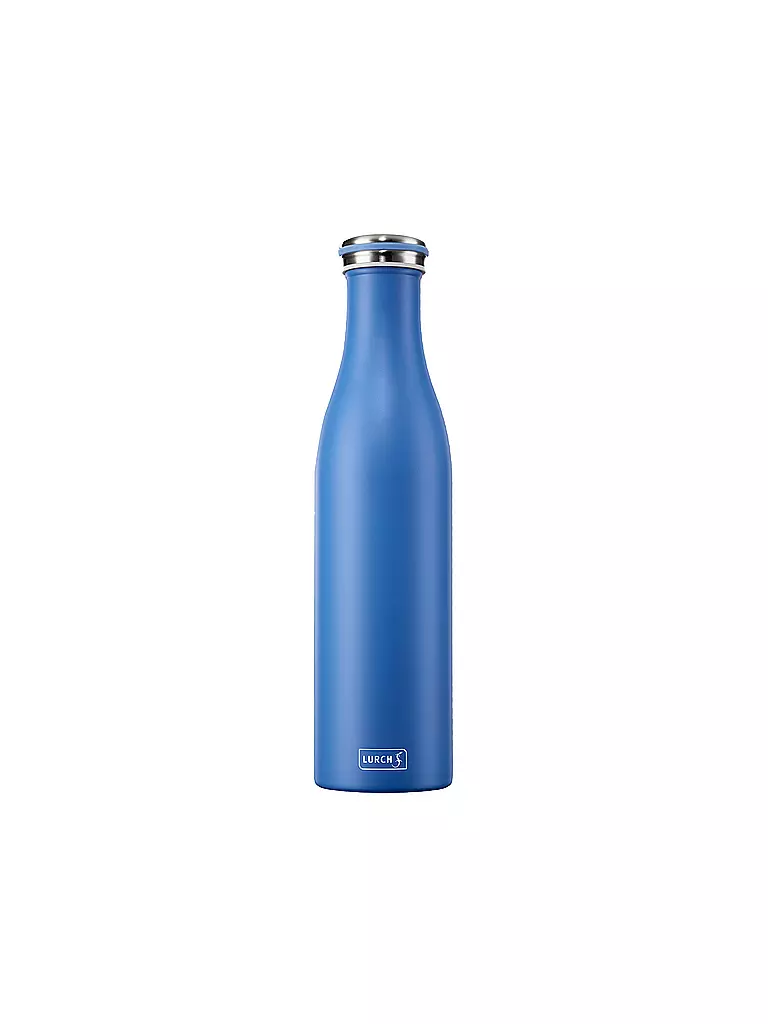 LURCH Isolierflasche - Thermosflasche Edelstahl 0,75l Azur blau
