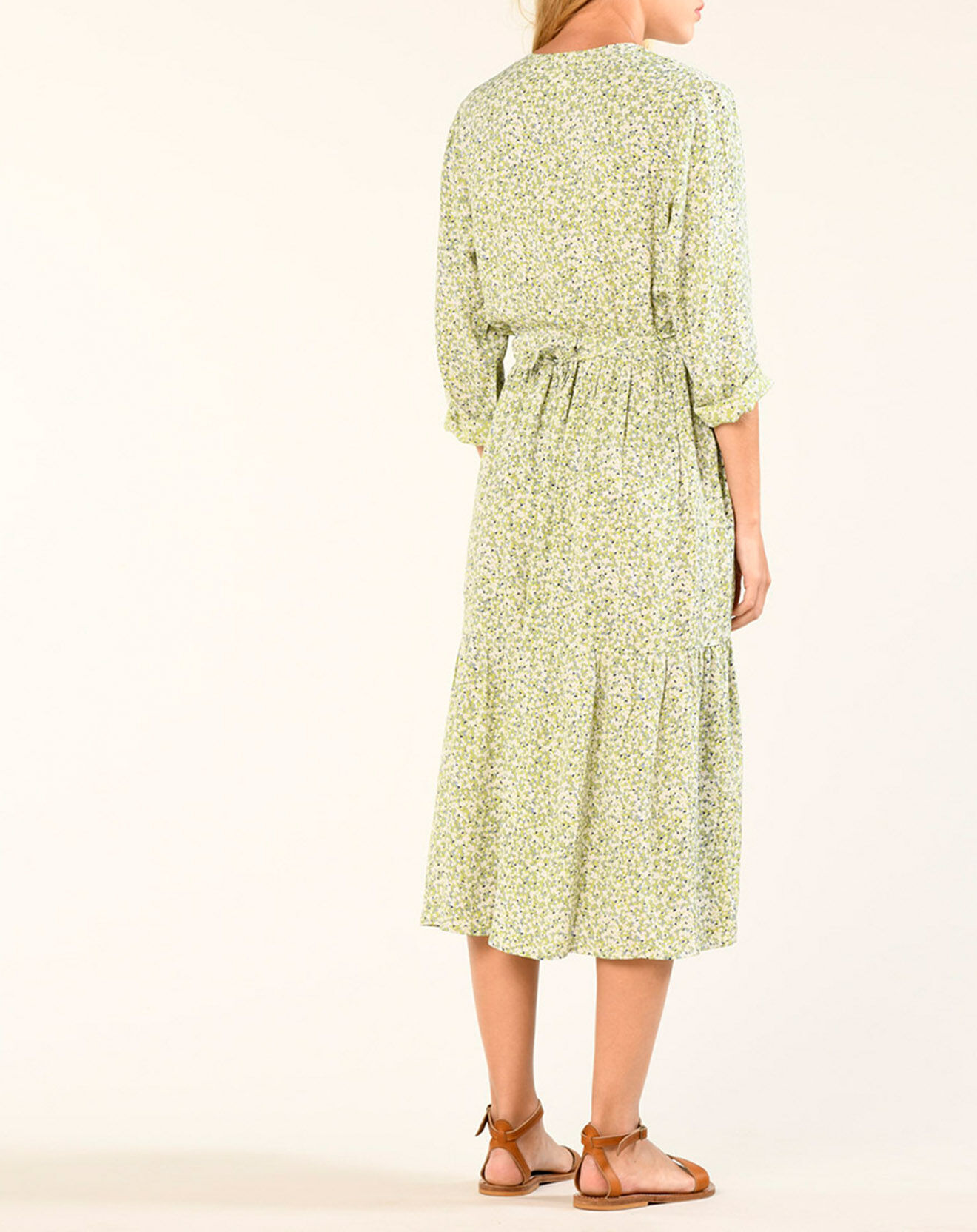 Harris Wilson Robe Léoncie à fleurs olive