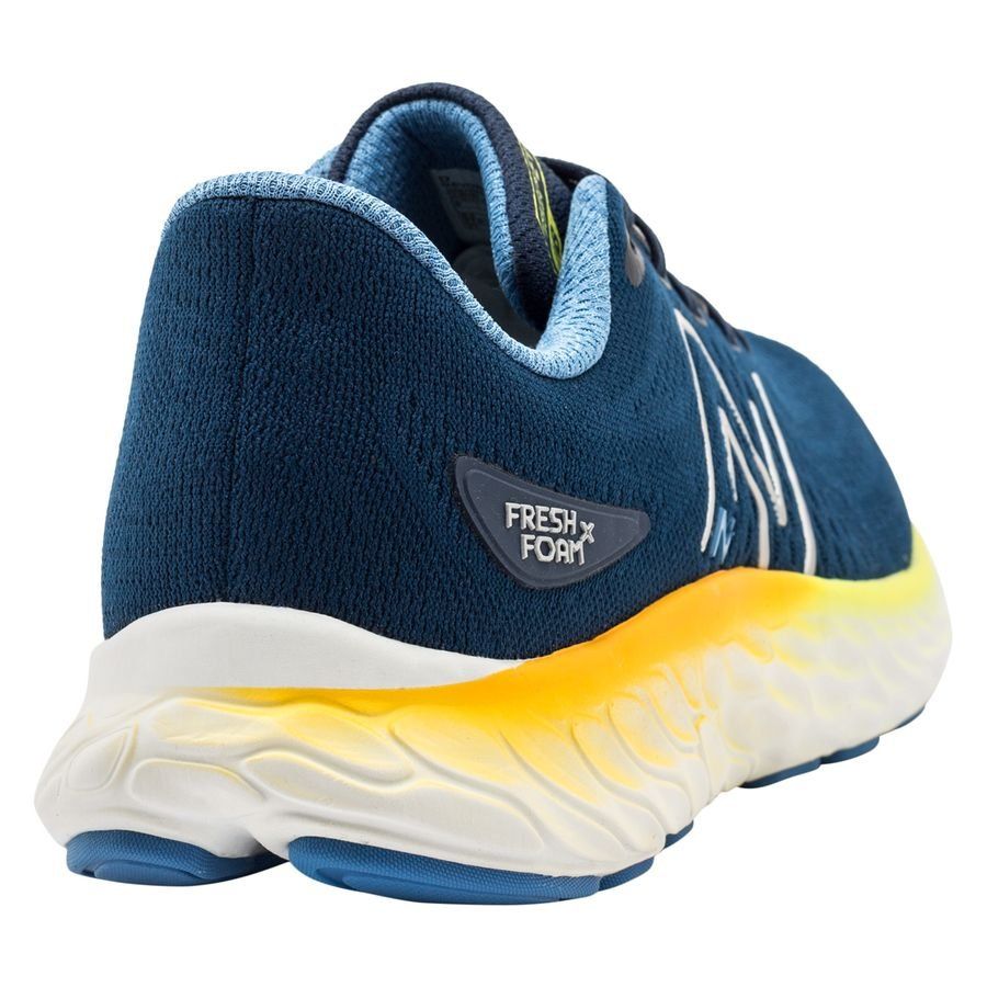 New Balance Chaussures de Running Fresh Foam Evoz V3 - Bleu Marine/Blanc/Jaune