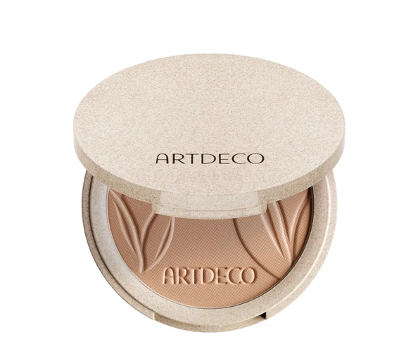 Artdeco green COUTURE Natural Finish Compactwarm honey