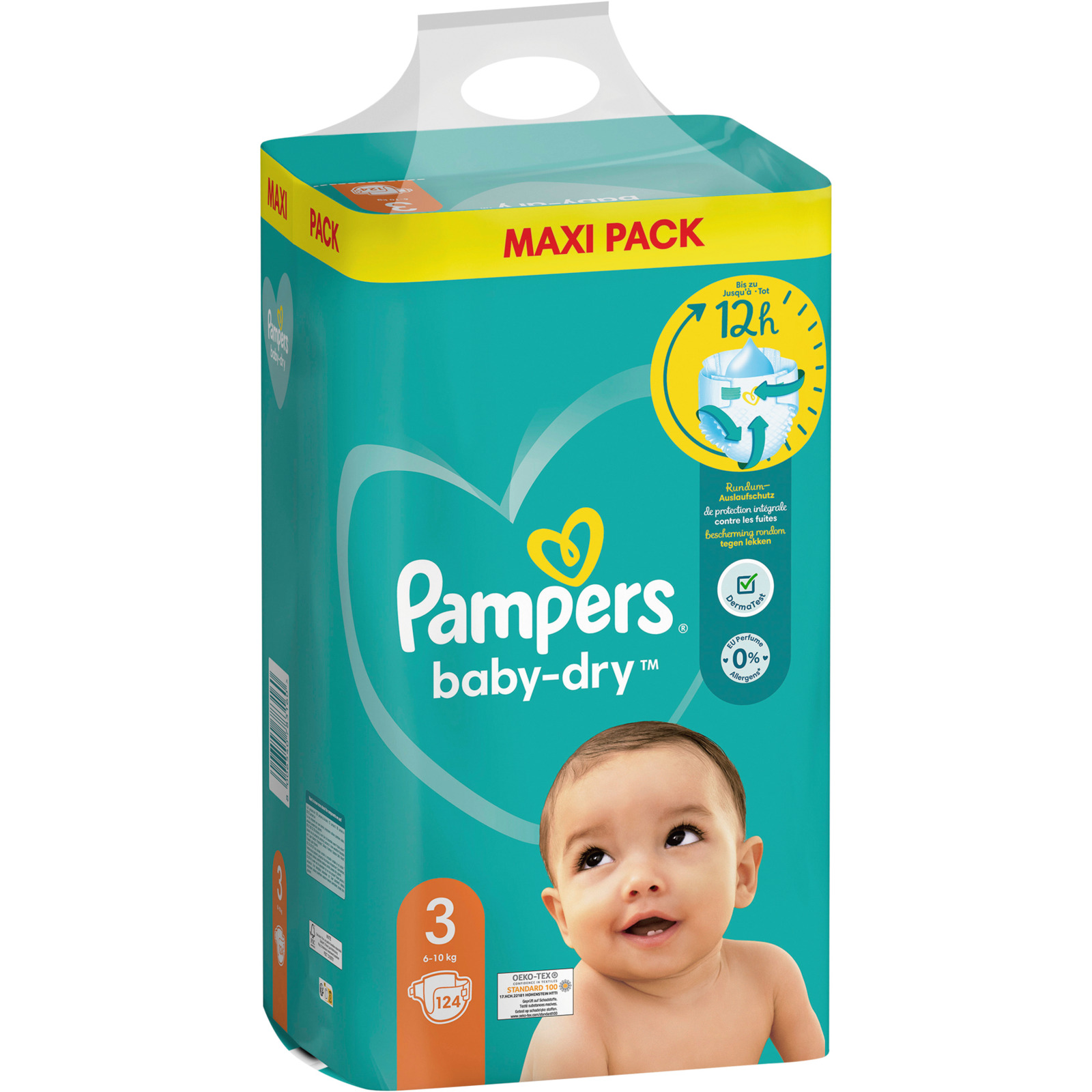 Pampers Baby-Dry Grösse 3 Maxi-Pack 124 Windeln