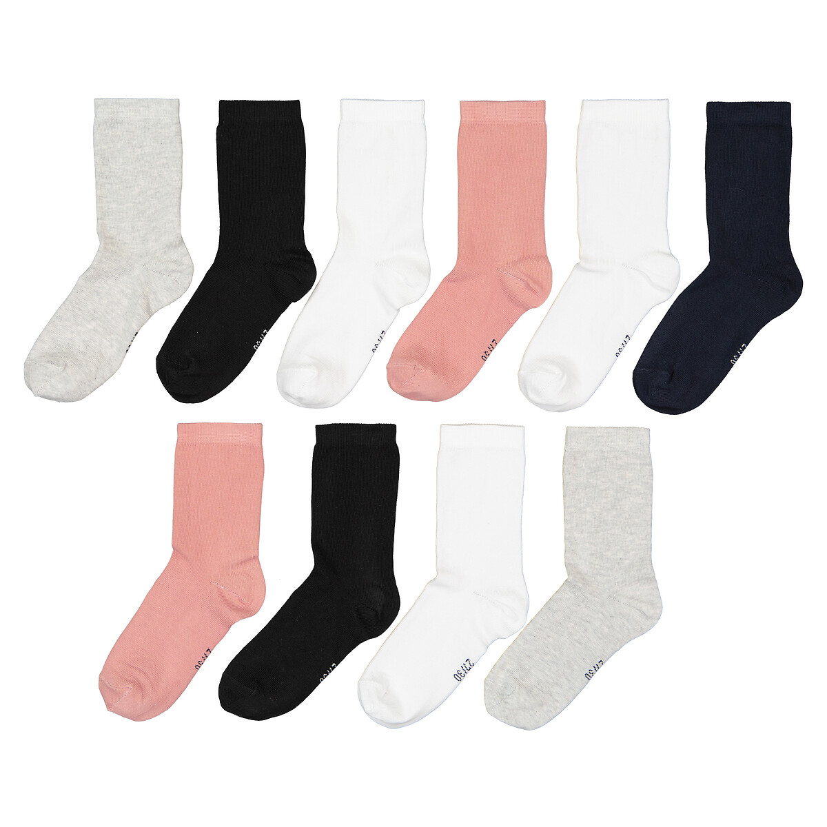 COLEÇÃO LA REDOUTE<br>Conjunto de 10 pares de meias