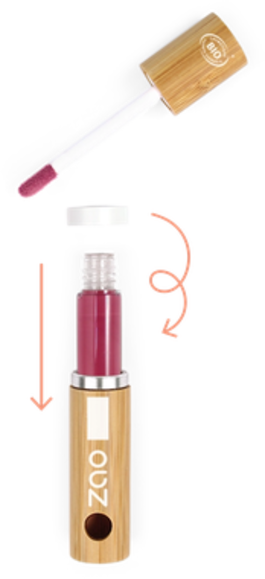 ZAO  Refill Color & Repulp Lip Oil, 041 Nude Pink