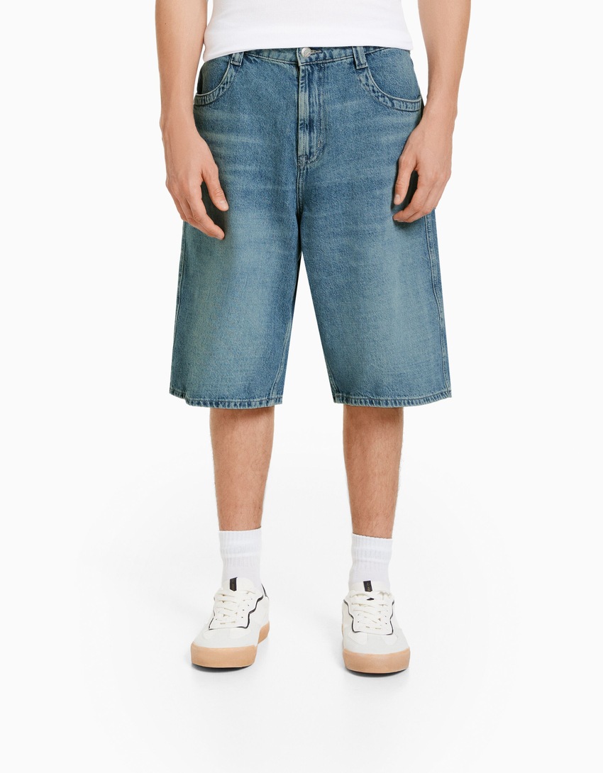 Bermudas largas de ganga