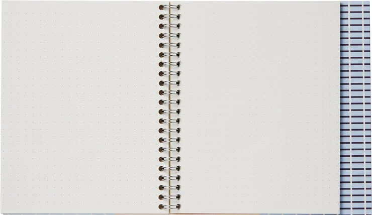 Notem NELA Notebook med spiralryg - Medium, blå