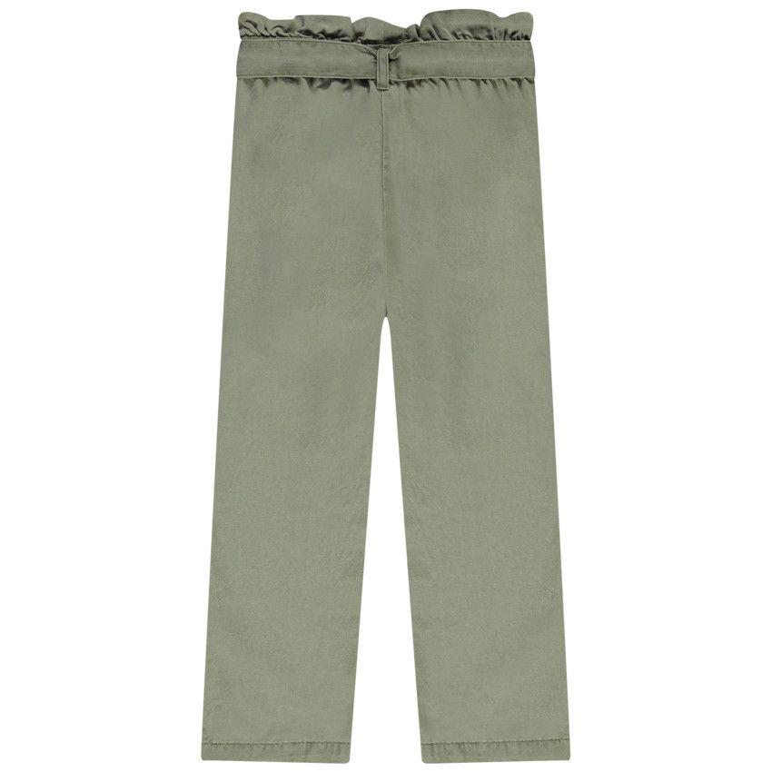 Pantalon fluide en lyocell uni pour fille - Vert