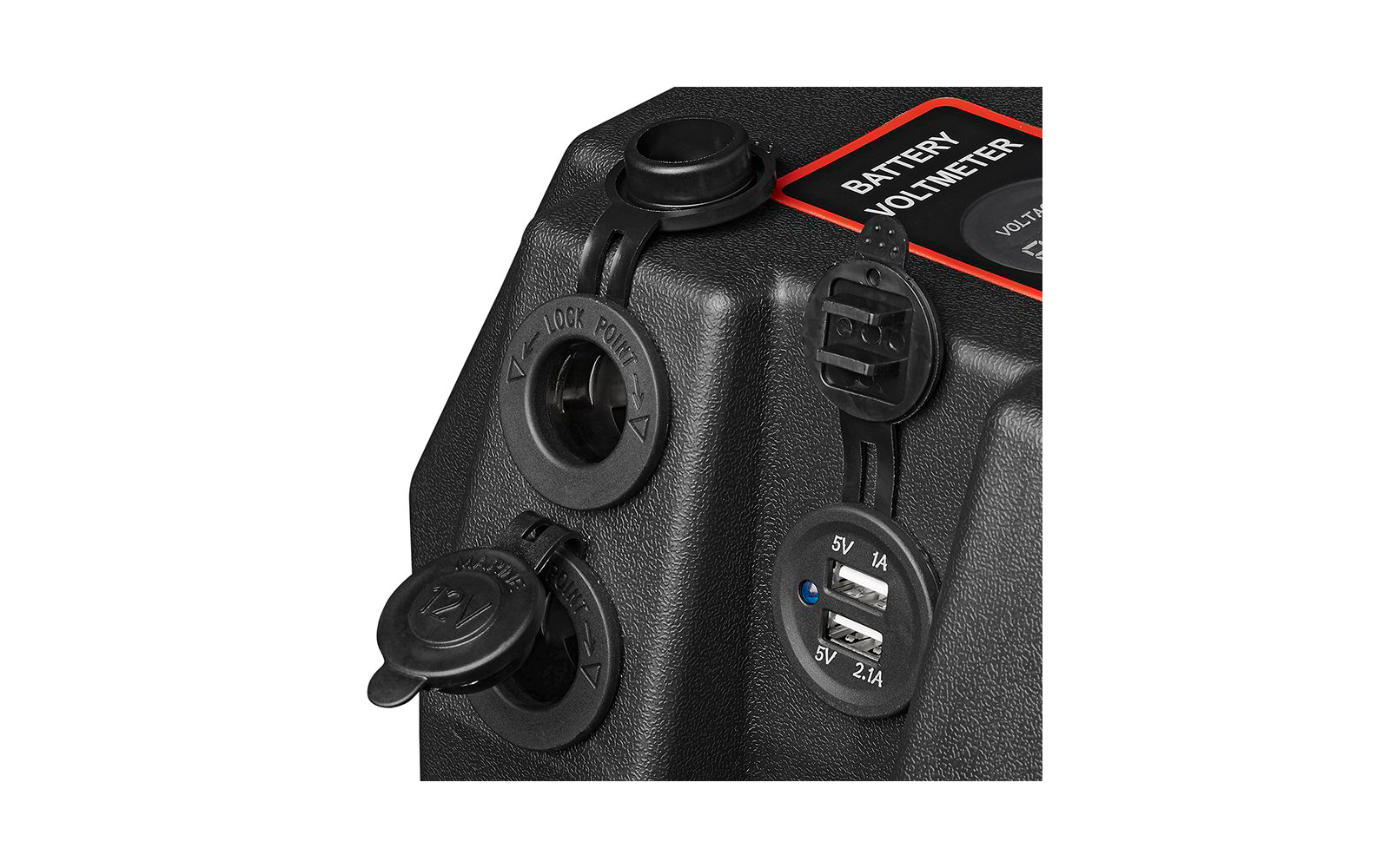 Pro Plus Batteriebox inkl. Voltmeter 12 V
