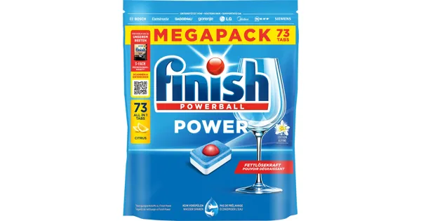 Finish Geschirrspültabs Power All-in1 Citrus 73 Tabs
