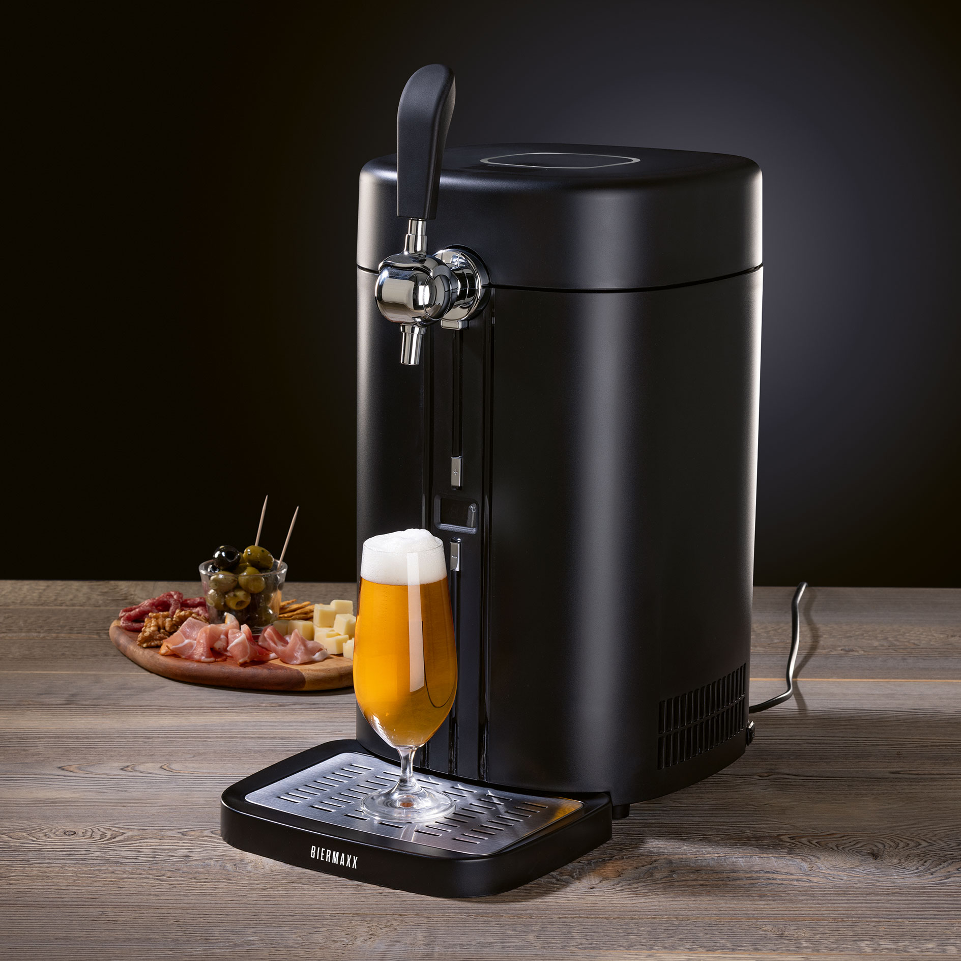 BIER MAXX Bierzapfanlage 14011 - mit CO2-Kapsel - für 5 Liter