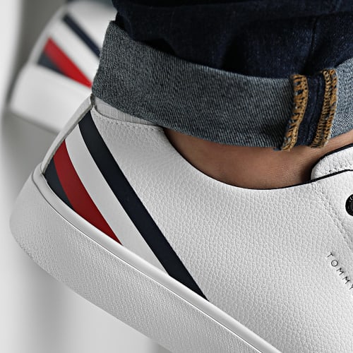 Baskets Hi Vulcan Core Low Leather Stripes 4778 White